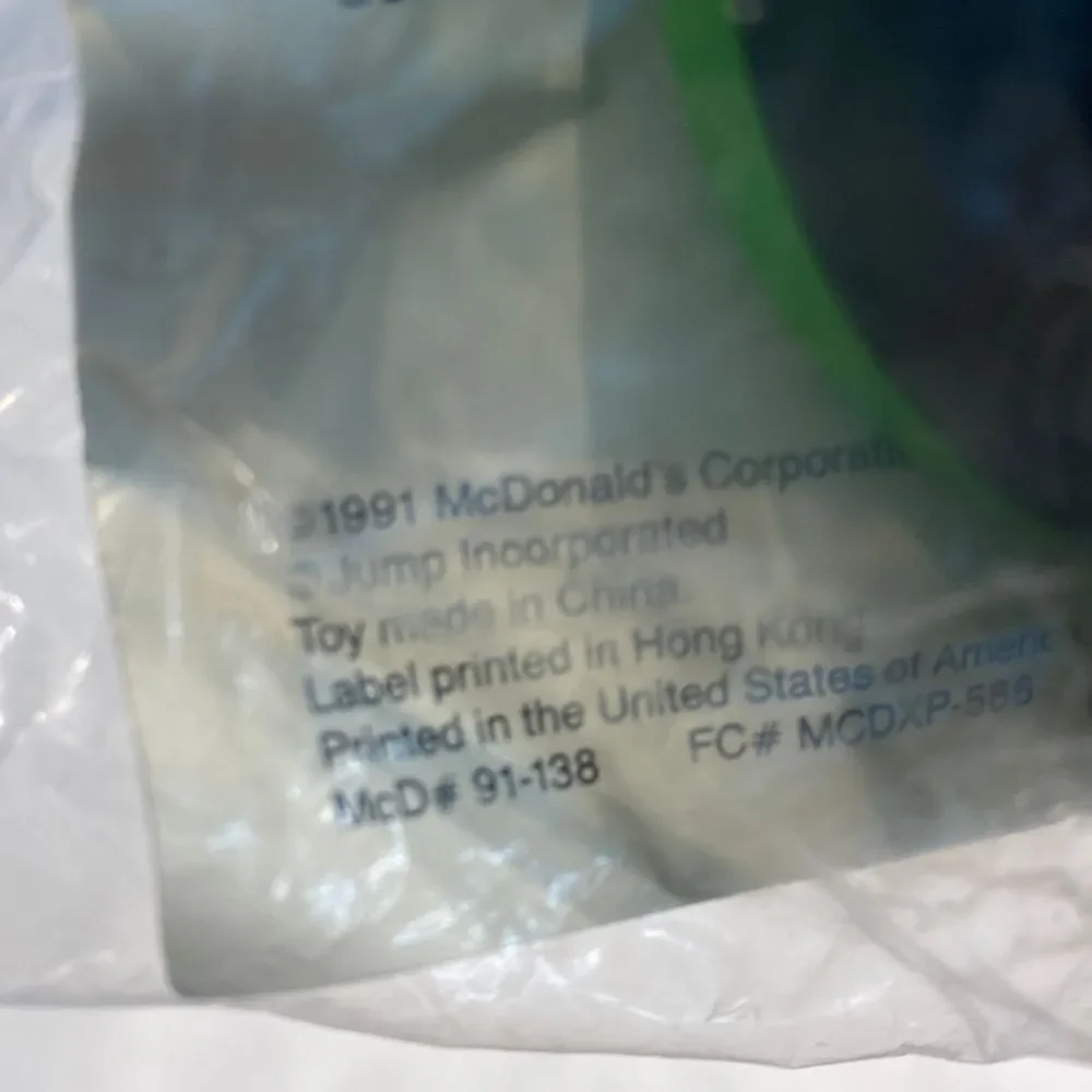 NIP Vtg Michael Jordan McDonald’s Happy Meal Toy Stopwatch 1991 NEW IN PACKAGE